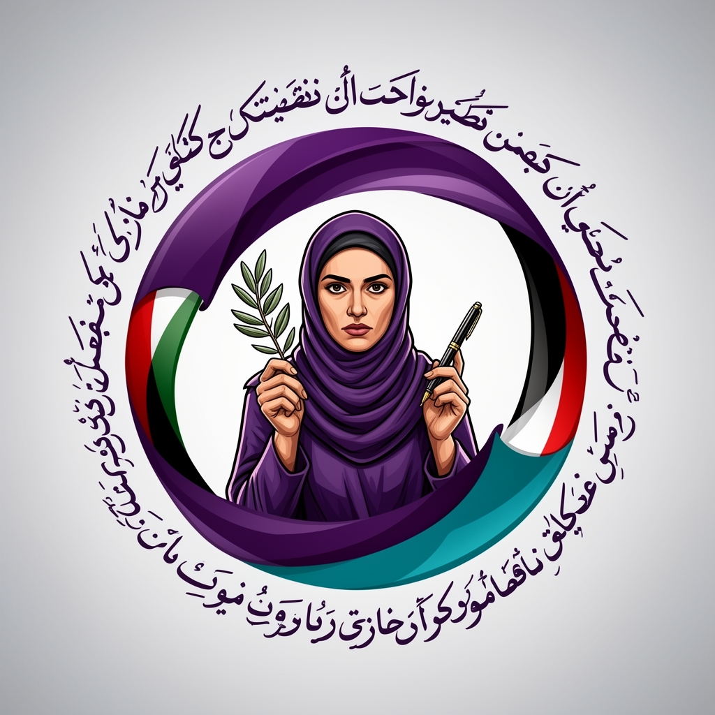 لوگو برای کنگره ی بین المللی شعر زنان مقاومت سوده تصویر یک زن فلسطینی مبارز هم کار شود  3