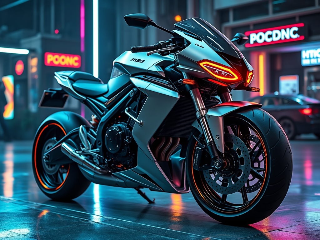 موتور سیکلت عجیب خیلی لاکچری در آینده7