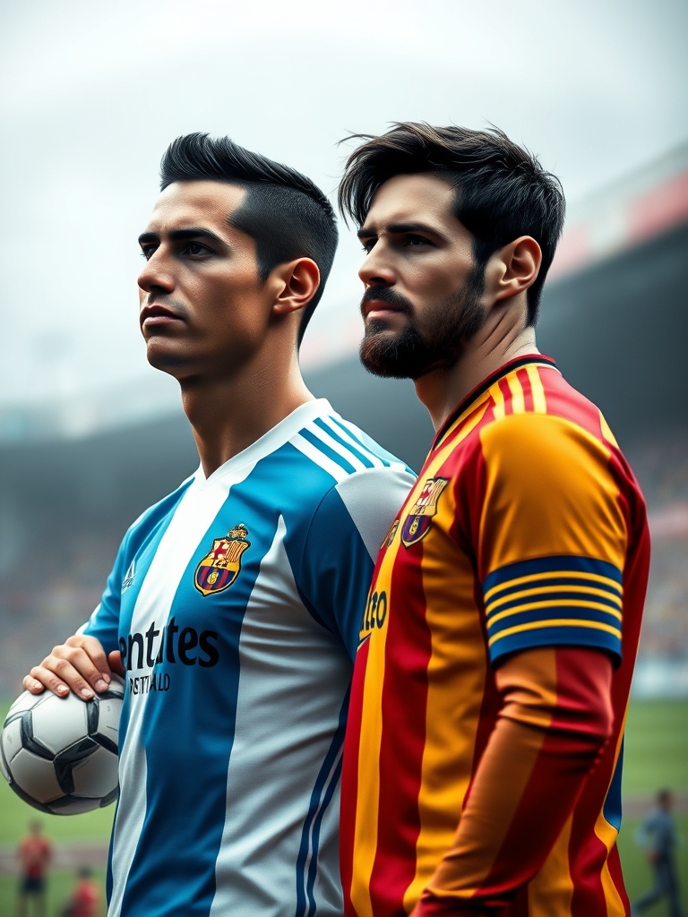 رونالدو ومسی کنار همدیگر7