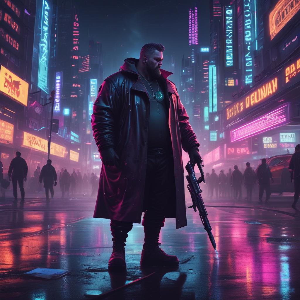 مردی چاق ولی با کت و اسلحه قوی8