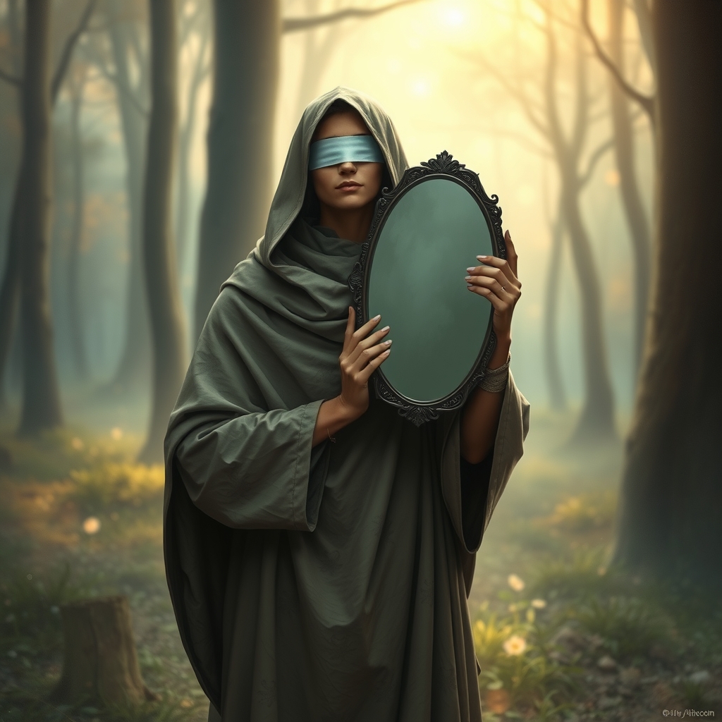 ضرب المثل پیش کور آینه به دست گرفتن
5