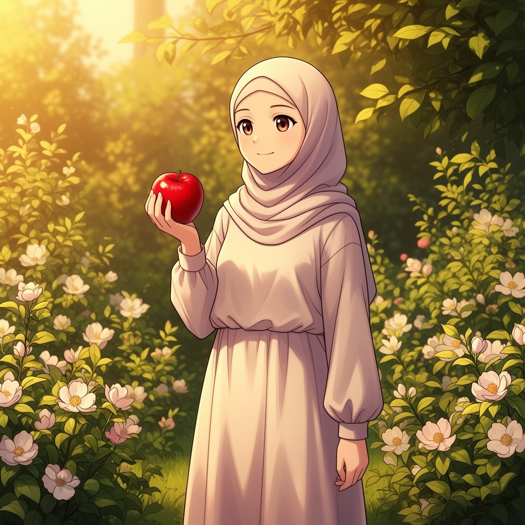 سیب اگر دختر با حجاب بود3