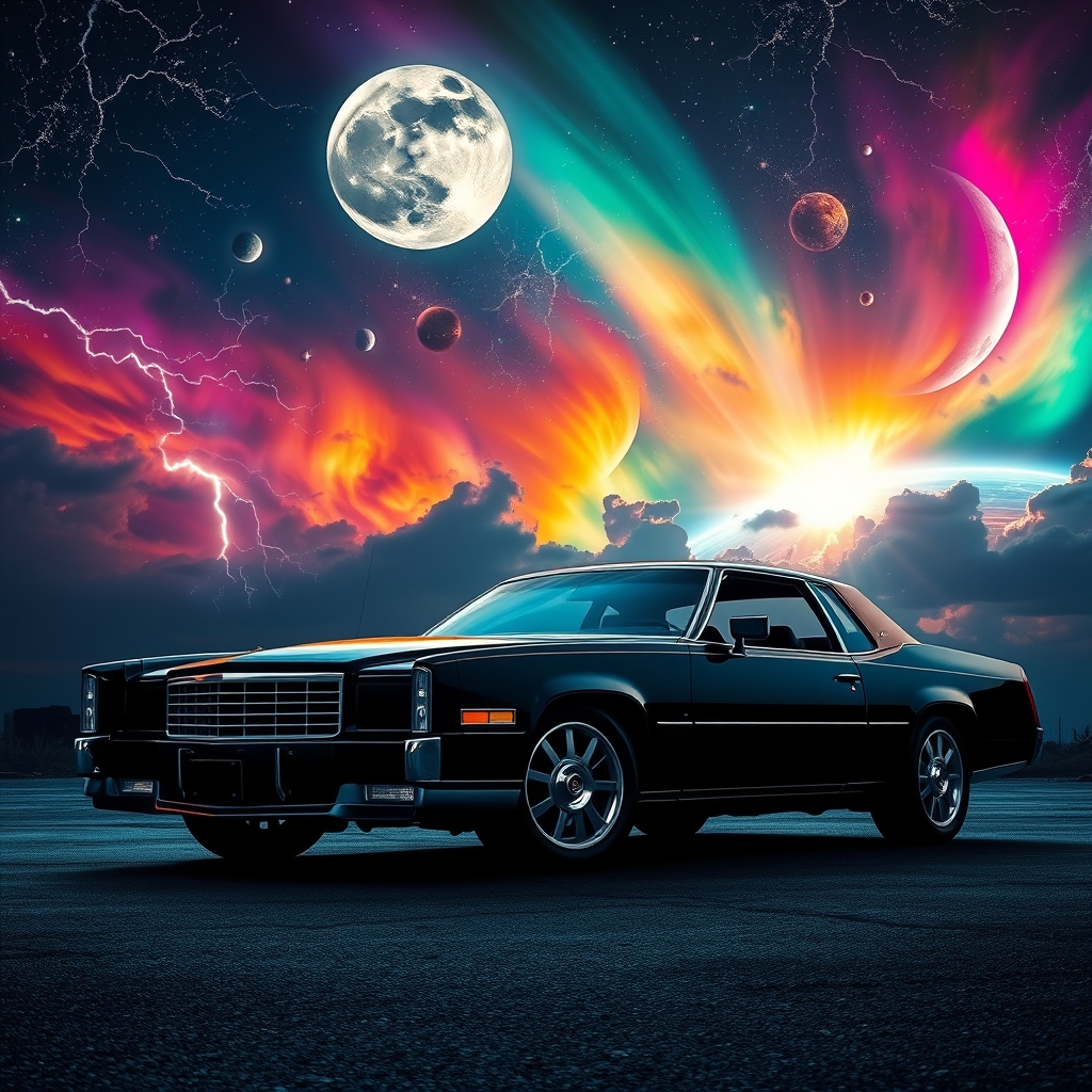 کادلیاک الدورادو مشکی در: ☄️☄️⚡🌈🌕⭐🌚🌍🌧❄❄🌞🌞🌙🌟💫🪐🪐💫16