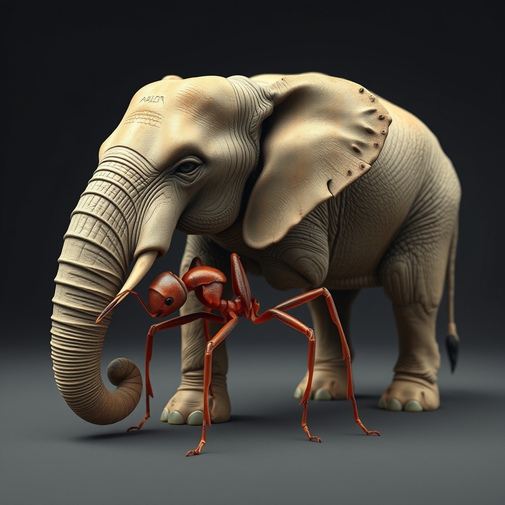 ترکیب مورچه و فیل22