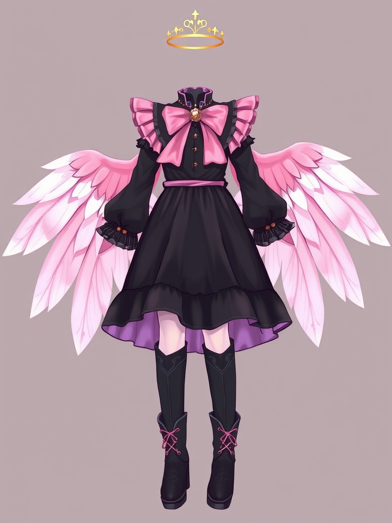 👗👢🪽🪽🖤🖤🩷👑11