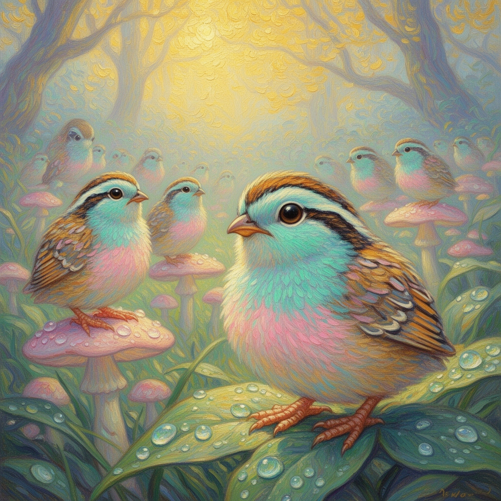 بلدرچین های بسیار کوچولو  و بامزه و زیباا و ...
به سبک پست آمپرسیونیم 1