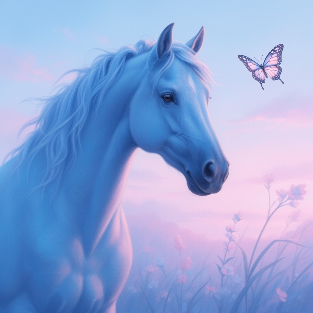 🐎+🦋+ آبی و صورتی =؟5