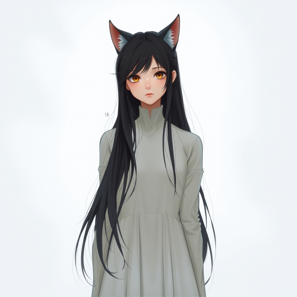 
دختری ۱۸ ساله با موهای بلندمشکی و گوش های گربه ای 20