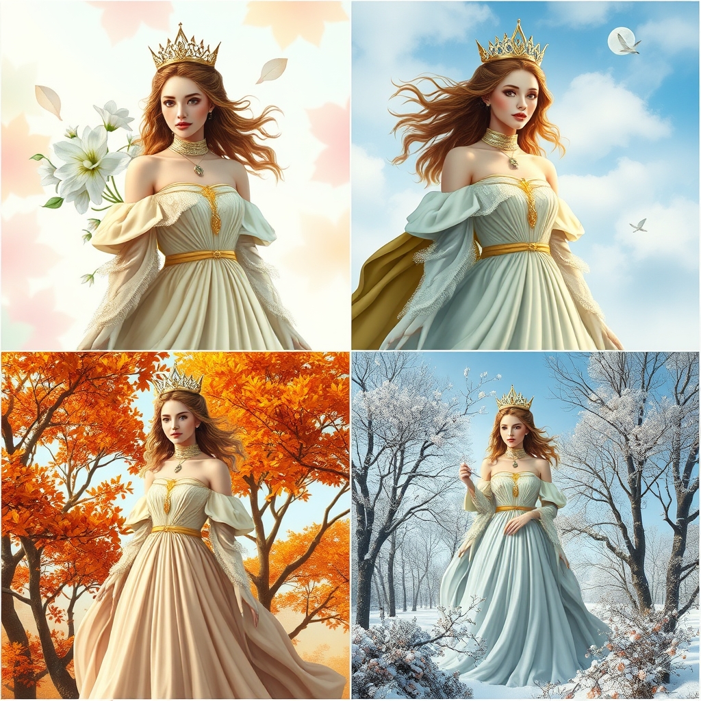 ملکه بهار و تابستان و پاییز و زمستان
13