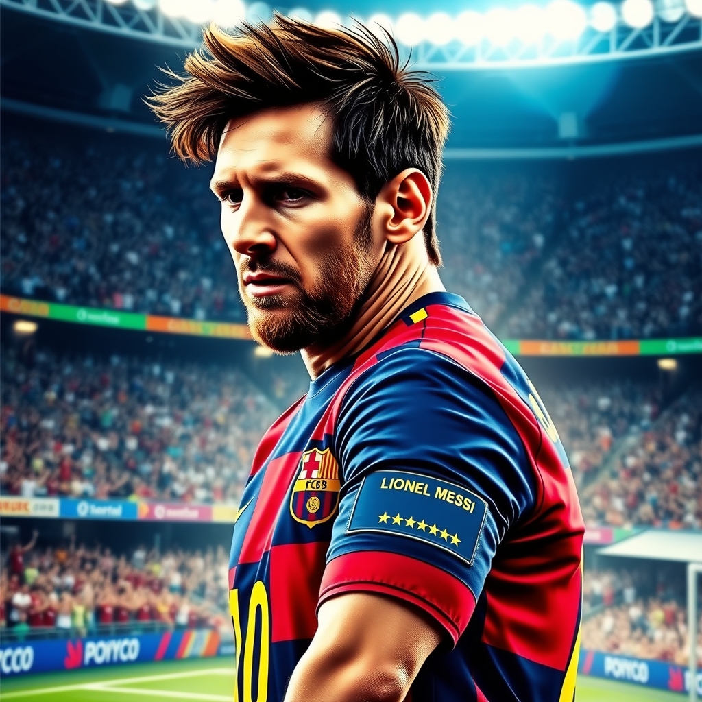 پوستر لیونل مسی در جام جهانی17