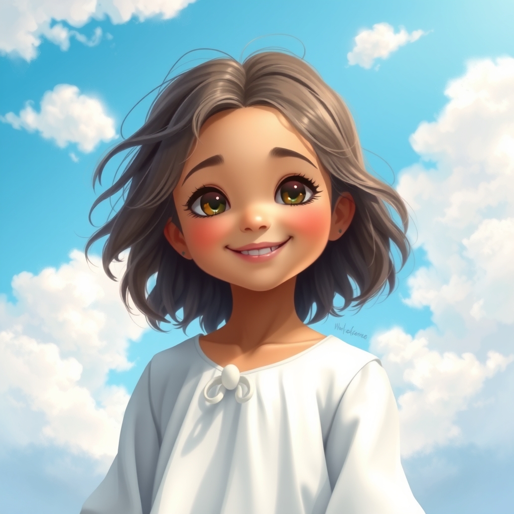 فرشته ای۱۲ساله دختربه زیبایی خورشیدوبه سفیدی ابردرآسمان ها4