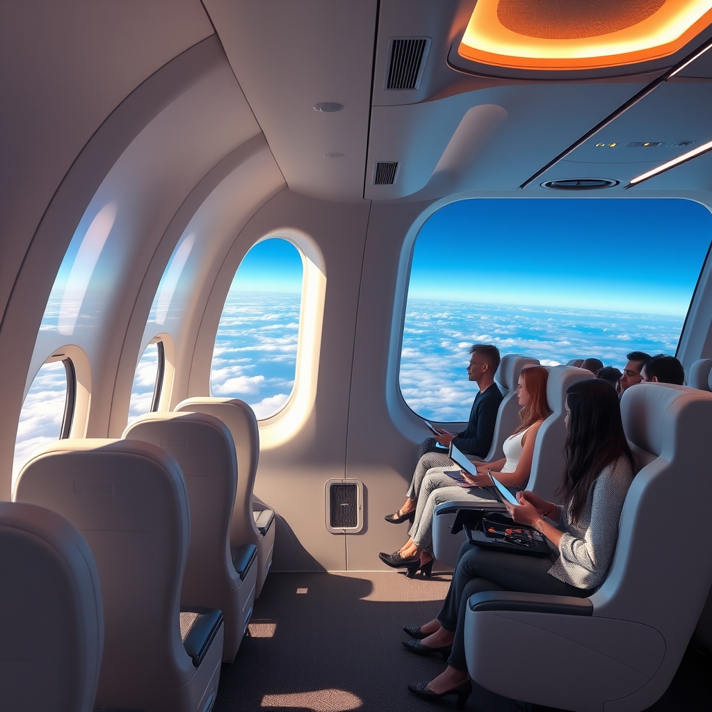 کابین هواپیما در سال ۲۰۷۰4
