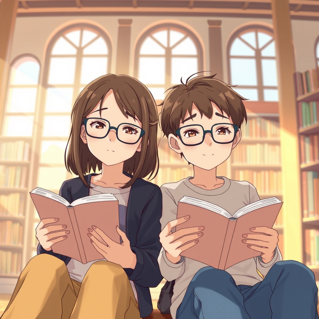 آنها با عینک در حال کتاب خواندن17