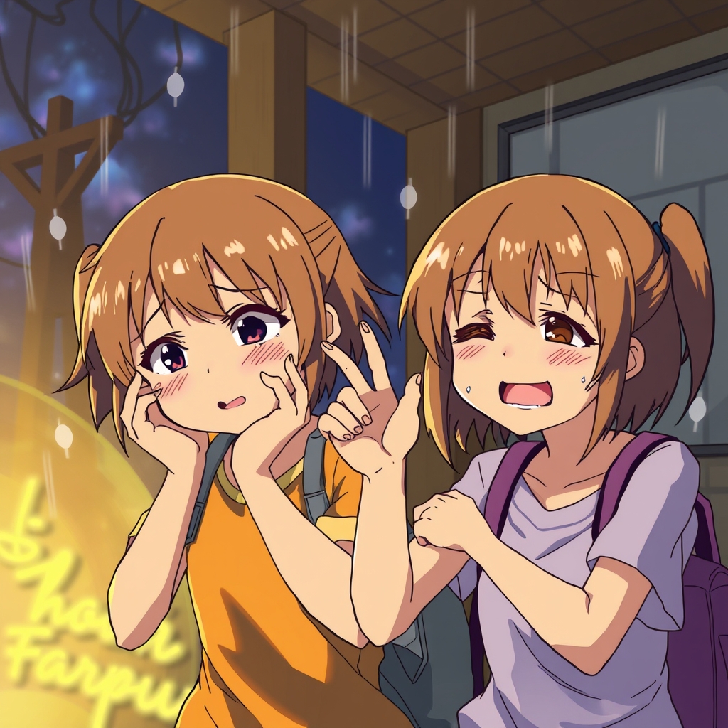 عکس دو دختر بچه در حال هلاک شدن و عرق کردن در گرما زمانی که برق ها رفته
18