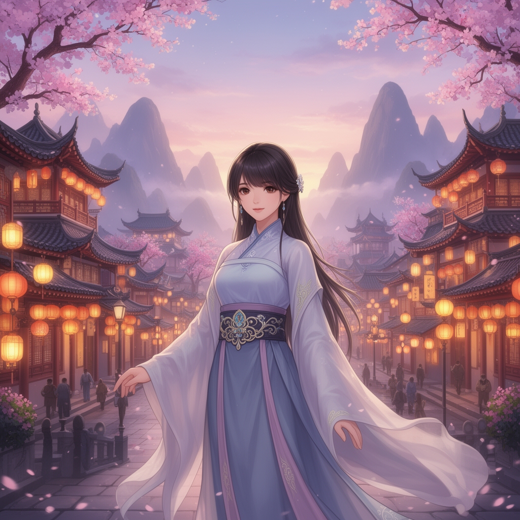 یک انیمه دختر قشنگ که توی ابه با لباس
 بلد زیبای چین دار و زیبا🤩🩷🎀🤩0