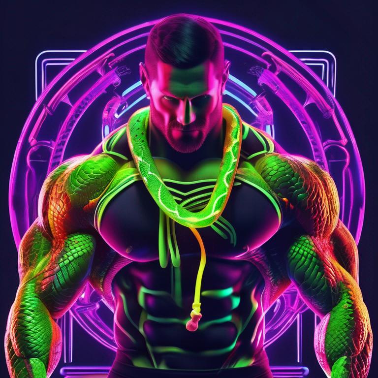 عکس مار بدن ساز
0