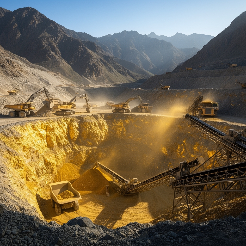 عکس از معدن طلا
2