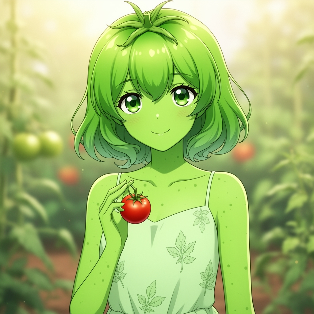 گوجه سبز اگه دختر بود5