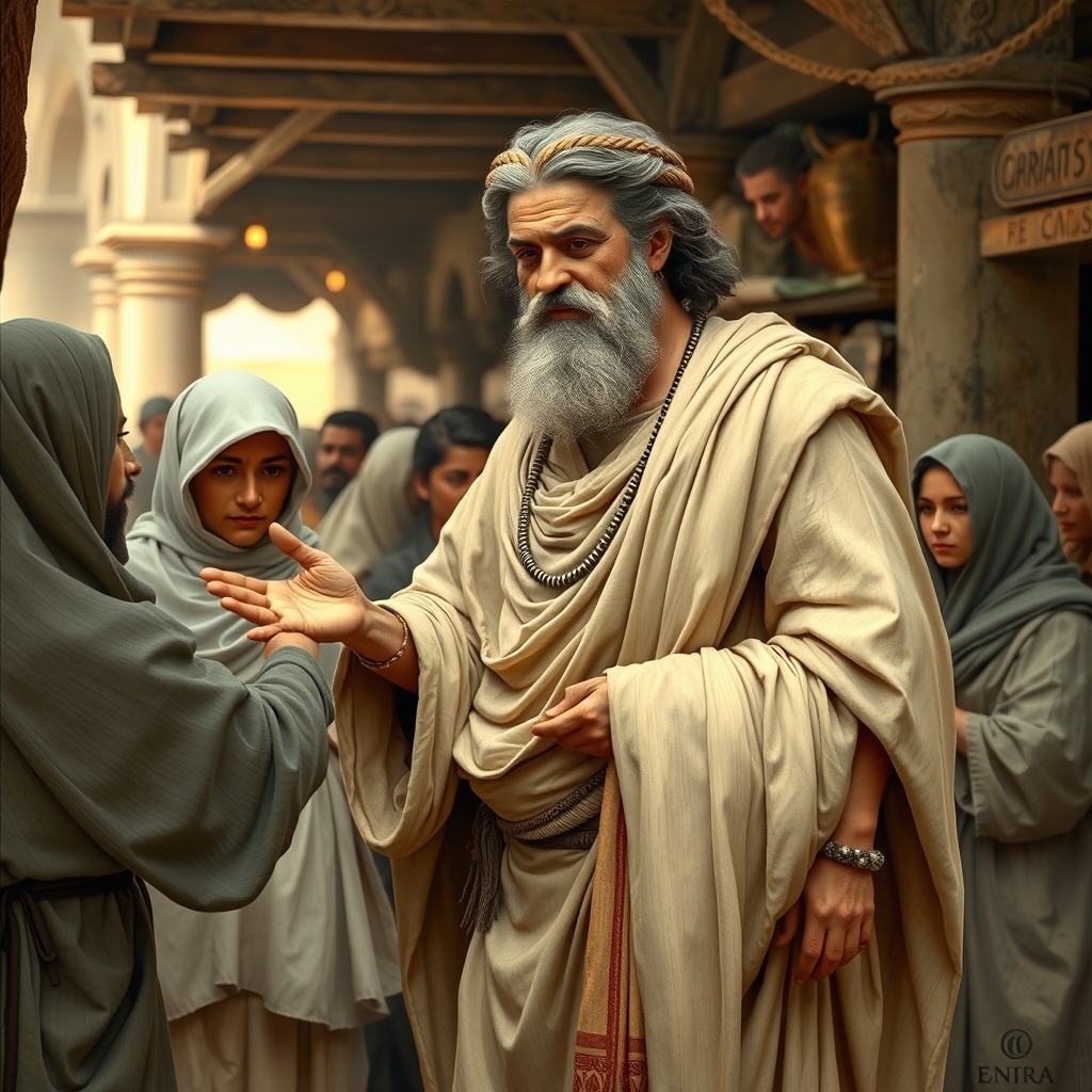 عکسی از کوروش کبیر درحال کمک ب مردم
15