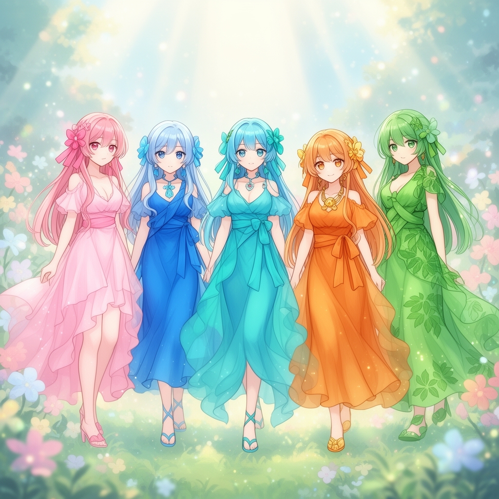 رنگ ها اگر دختر بودند 
2