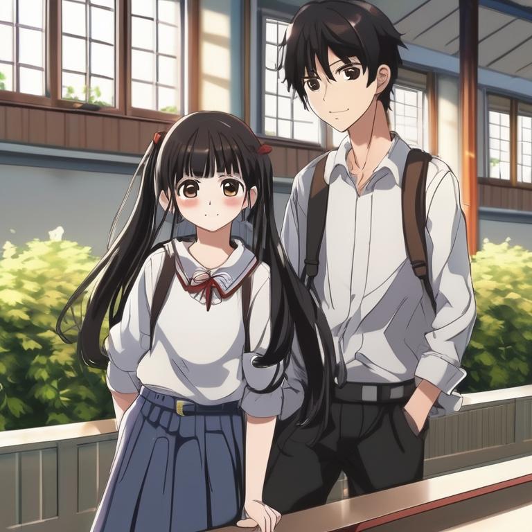 پسری با موهای تقریبا سیاه و چشم قهوه ای که خشک و سرد و تنها ولی کمی مهربان هست و قدش 179 هست . کنار اون دختر زیبا است. توی مدرسه هستن20