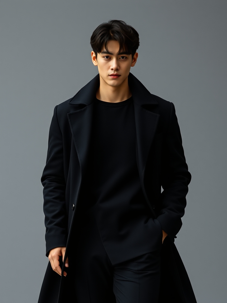 شخصیت یک مردی هست که کاراگاهه و قد بلتد و یک مانتو بلند تا زیر زانو پوشیده و کل لباس هاش مشکیع و ۲۵ سالشه موهاش مث کره ایی هاست خیلی جذاب و خوشگله
5