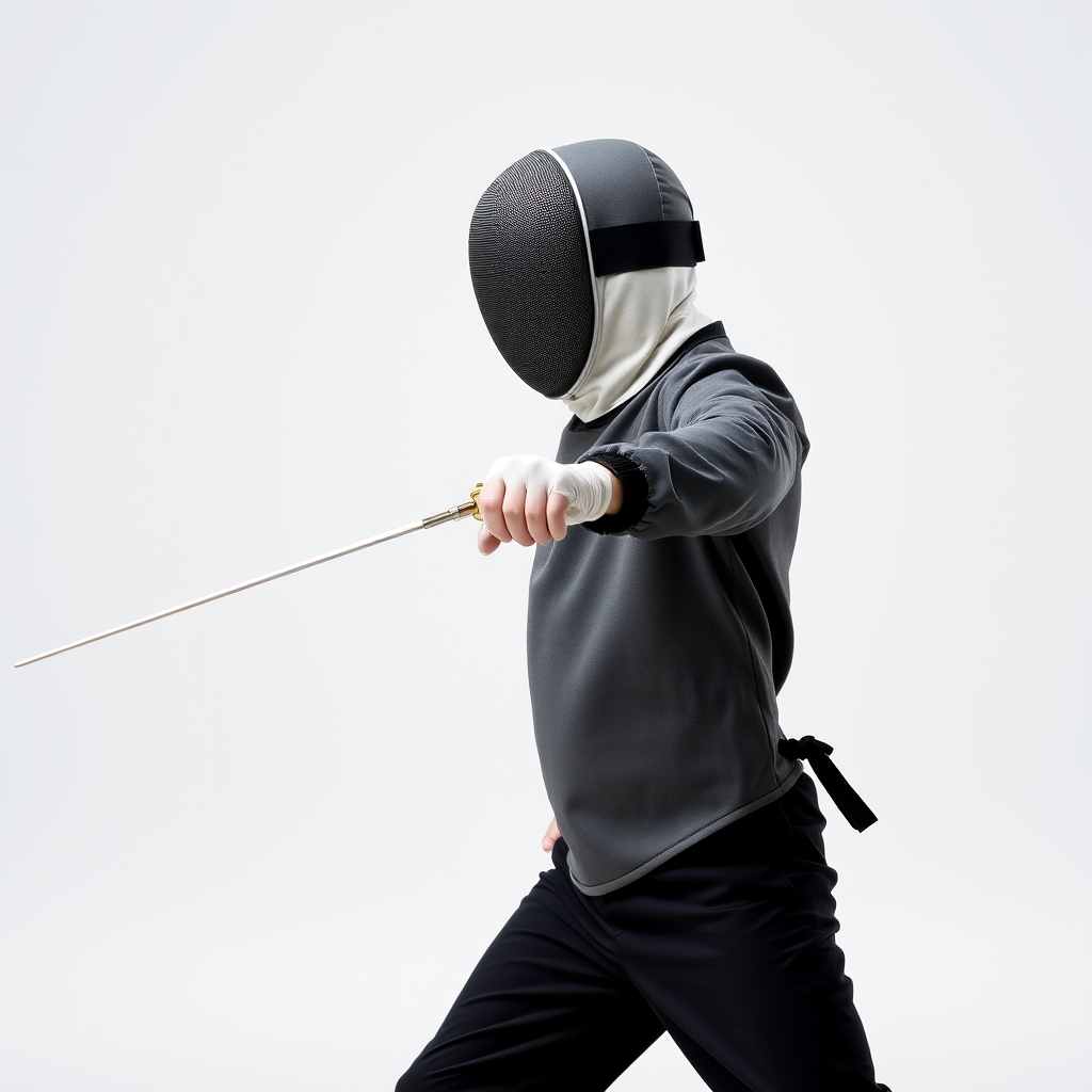 پسری که دار شمشیر بازی میکند
14