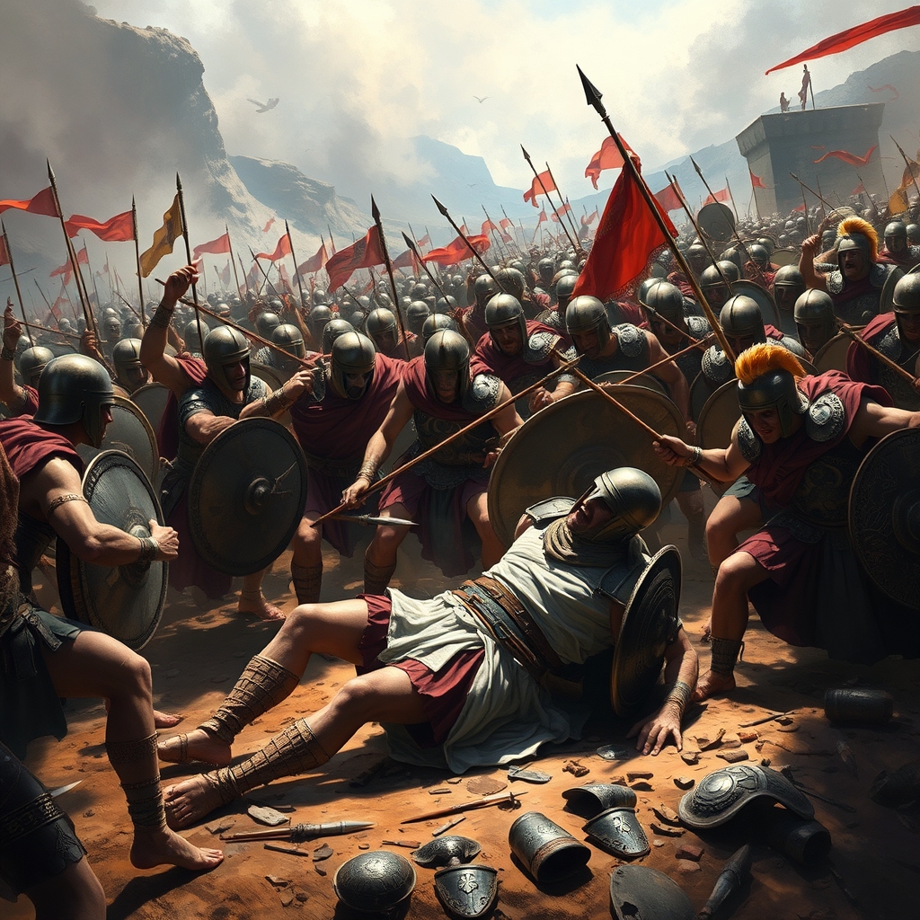 جنگ یونانی ها با هخامنشیان و لحظه کشته شدنش2