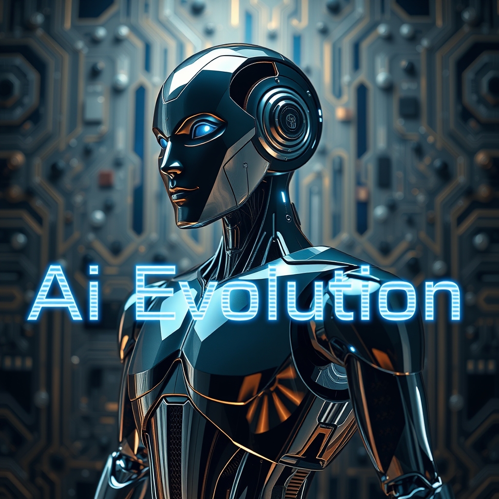 یک ربات پیشرفت روی عکس نوشته شده عکس های هوش مصنوعی 4