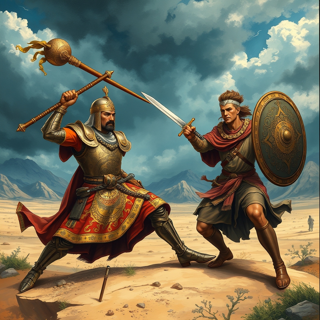 رستم و سهراب در جنگ17