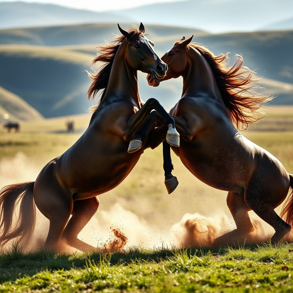 تصادف دو اسب7