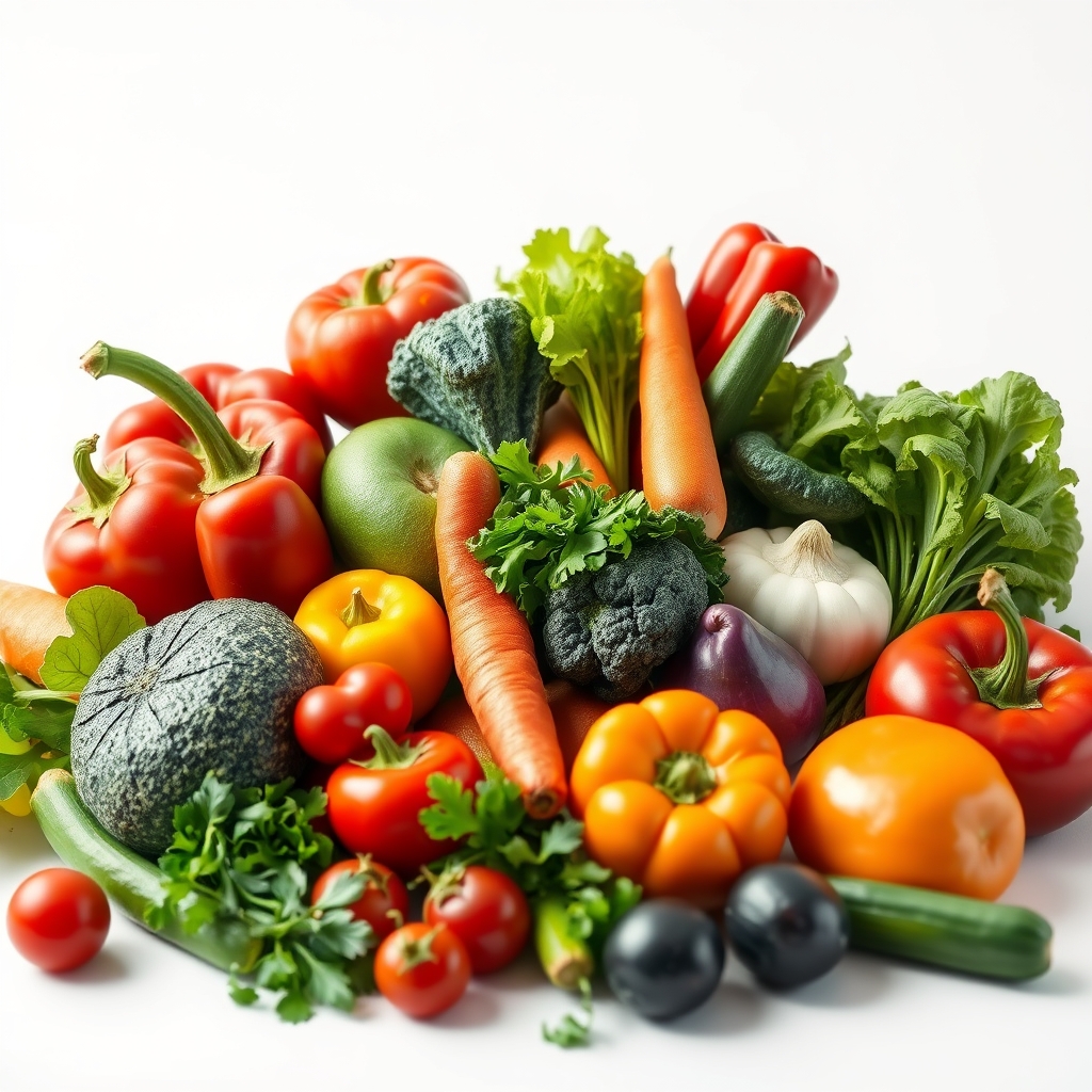 کمی سبزیجات پسزمینه سفید10