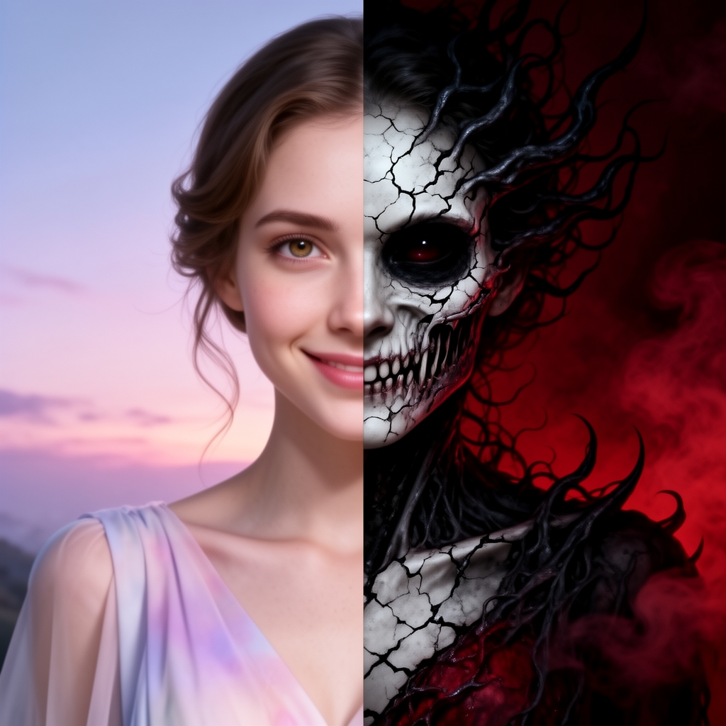 زیبا ترین دختر جهان 
که به دختری ترسناک تبدیل شده
خیلی ترسناک 1