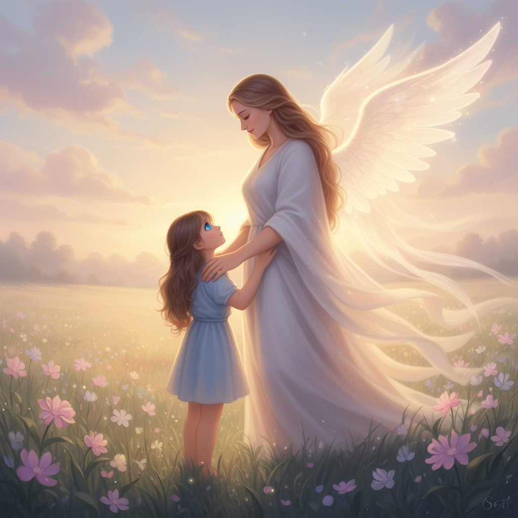 دختر چشم آبی زیبا مامانش رو از دور میبینه 
مامان مامان مامان جون بیا این گل و هدیه برات روزت مبارک مادر فرشته ی زمینی کودکش را در آغوش می‌گیرد 0