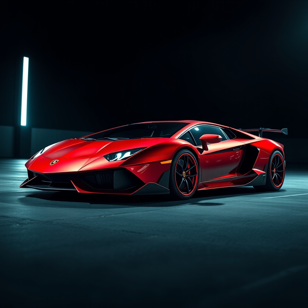 یک عکس از ماشین لامبورگینی 7