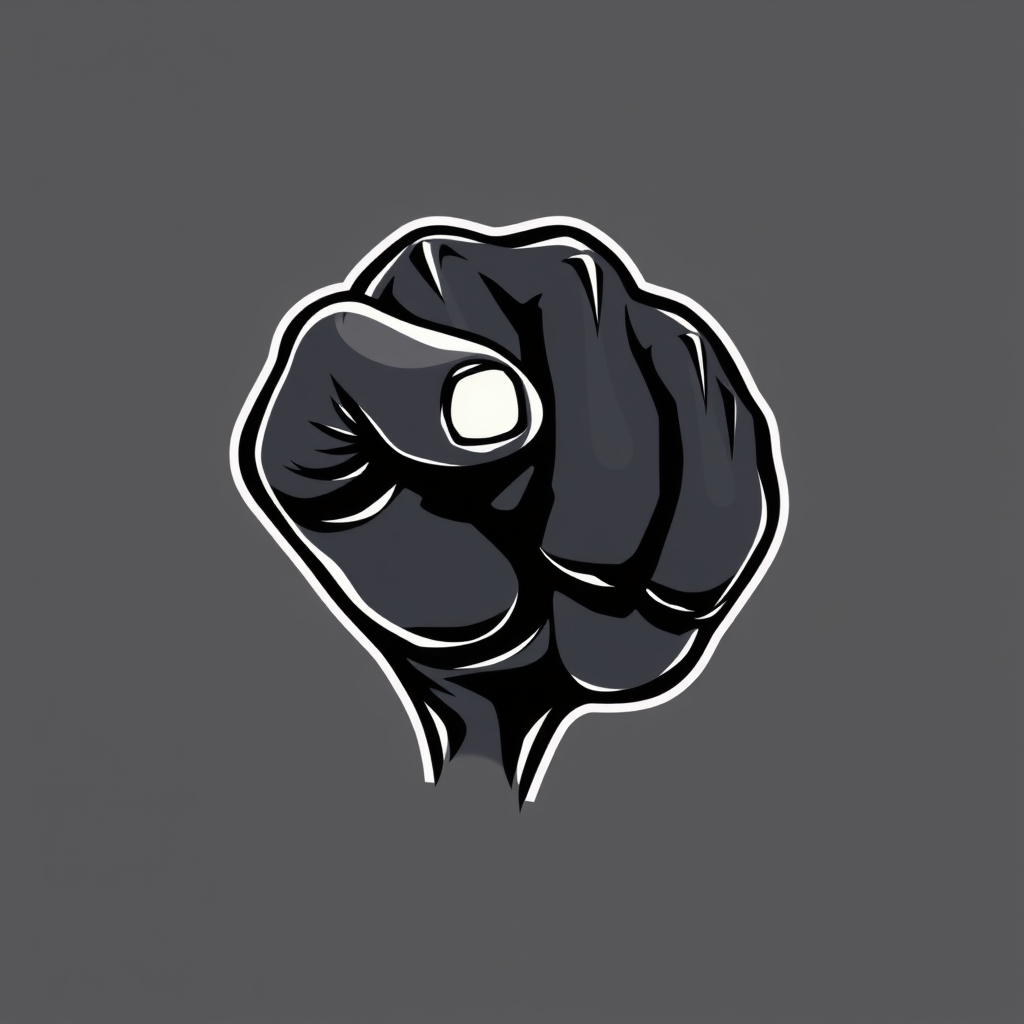 پی اسوری که شکل مشت به سمت بالا است و رنگش سیاهه 
3