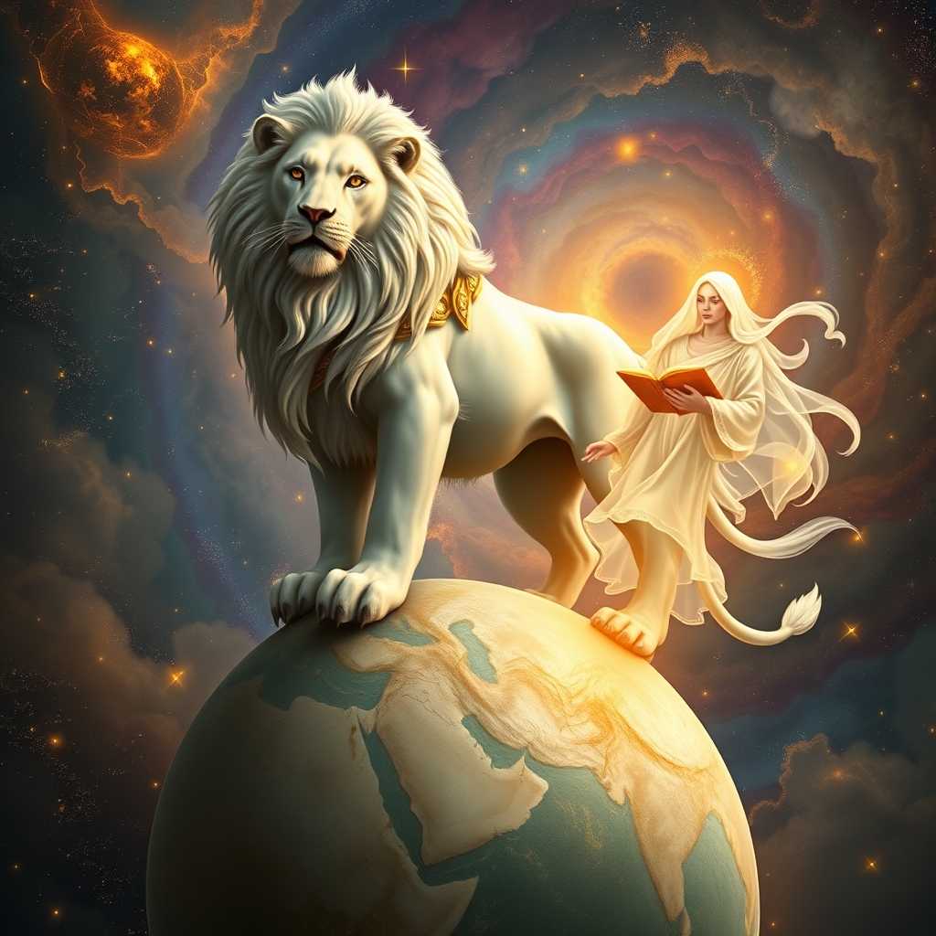 نقشی ایران در کره زمین بایک شیر هوشمند وزال و سعدی
3