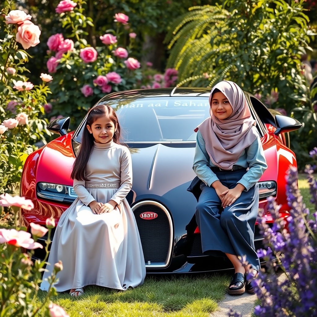 یک دختر پسر کنار ماشین بوگاتی نشته باشن و روی ماشین اسم Mohammad+Saharحک شده باشد ودر یک باغ زیبا گلی باشد23
