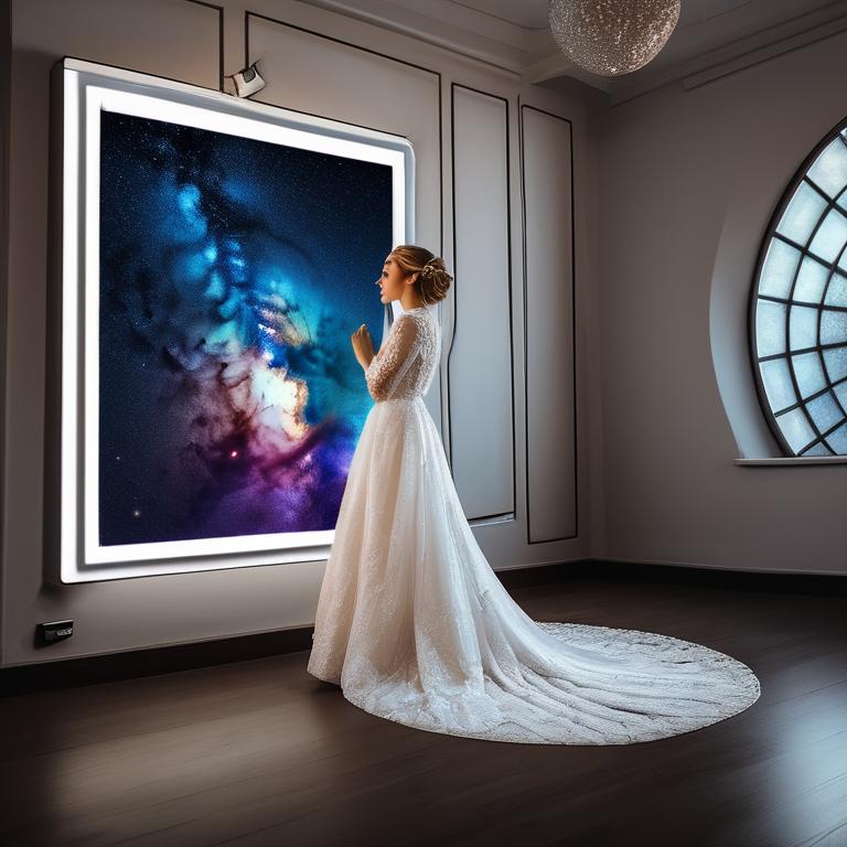 یه عروس که به کهکشان نگاه میکنه6