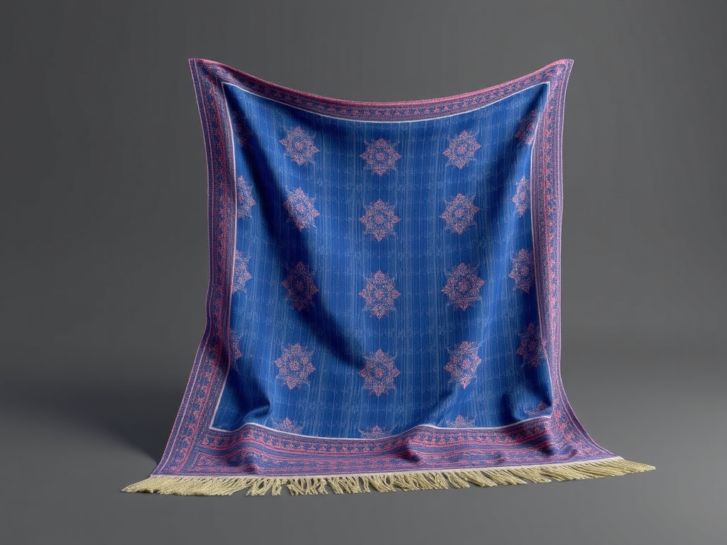 پارچه سوری سنتی ابی شکل
 4