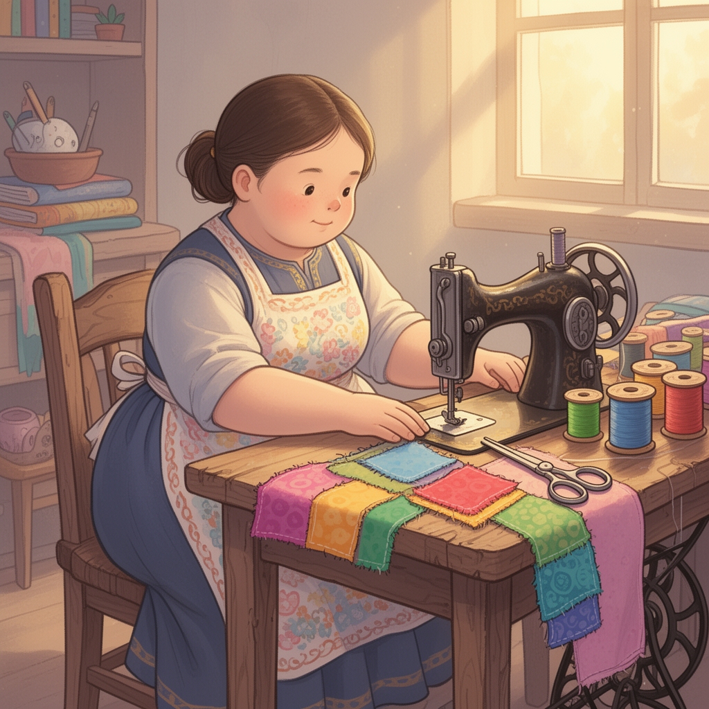 دختر خیاط چاقالو5