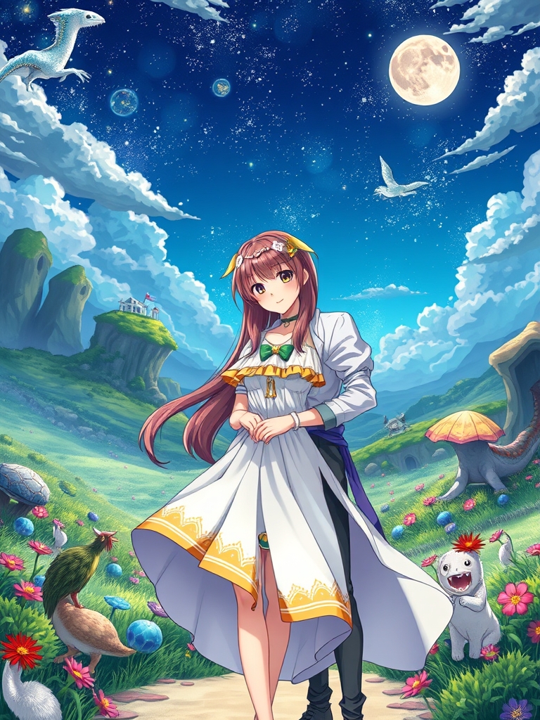 زیبا ترین دختر انیمه ای با پسری زیبا
7