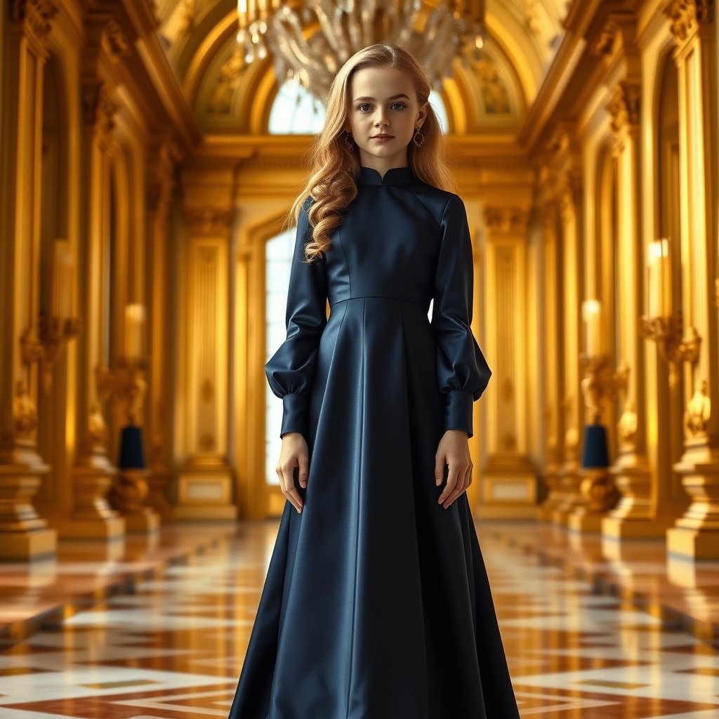 دختری ۲۰ ساله بالباس سلتنتی بلندآبی باتاج زیبایی درقصر بزرگ در آن قصرطلا بود ومو های طلایی حالت دار 19