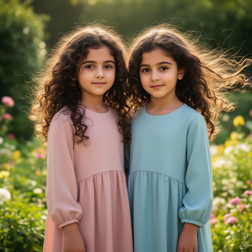 پایب دختران مو فرفری که اسمشان نرگس و زیبا هستند
4