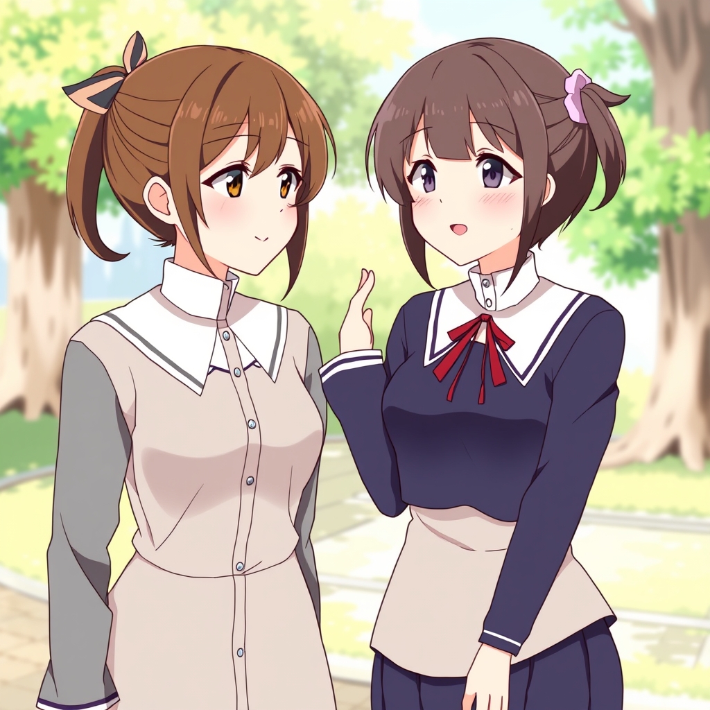 ۲ تا دختر در حال صحبت کردن با هم5