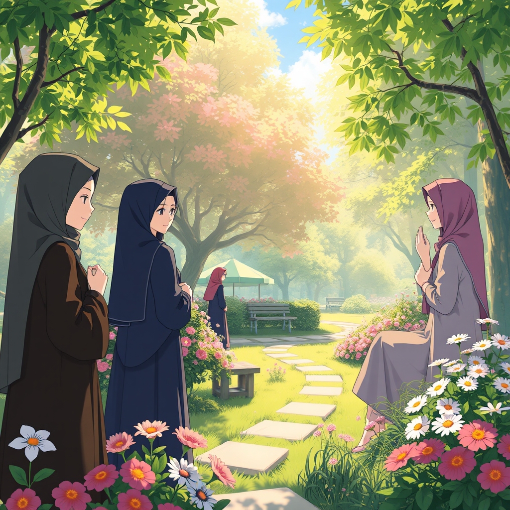 باغی زیبا و رویایی که مردم با حجاب در آنجا زندگی می کنند 3