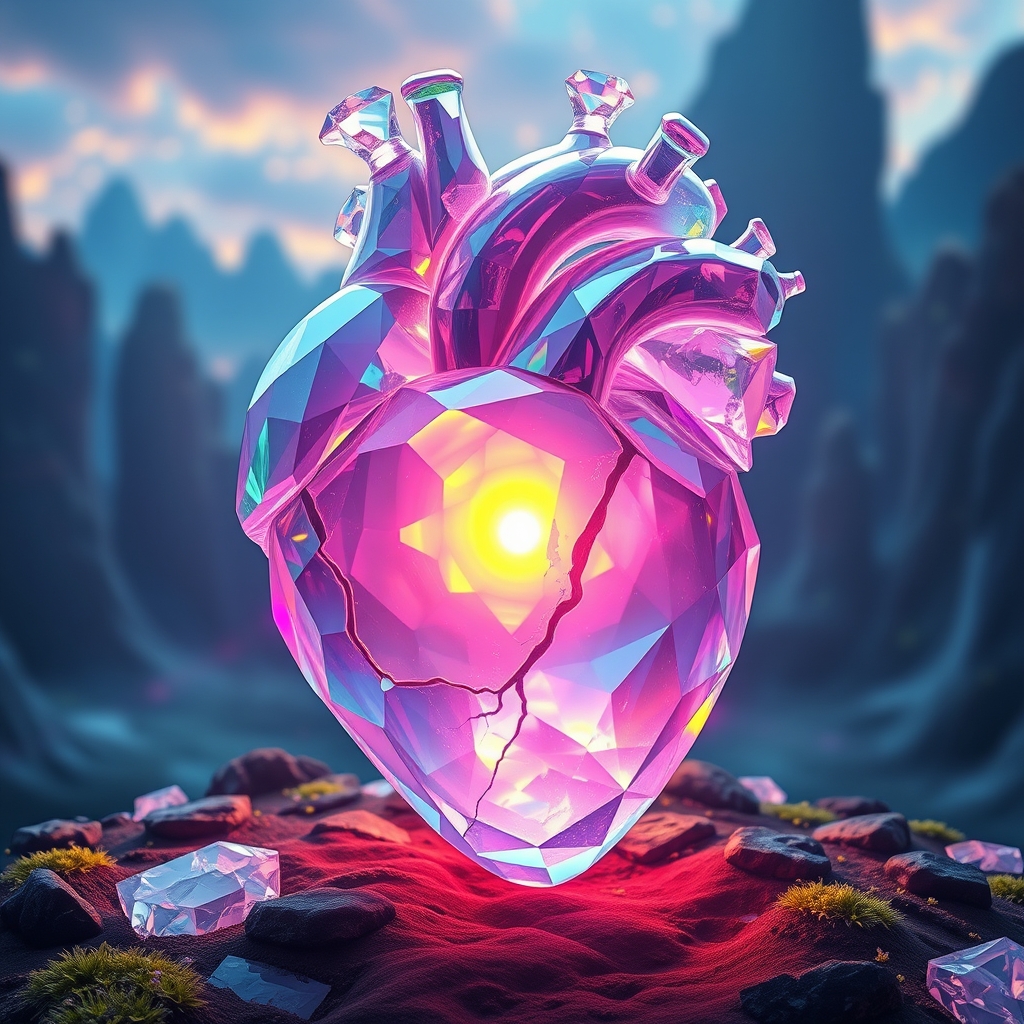 قلب انسان کریستالی23