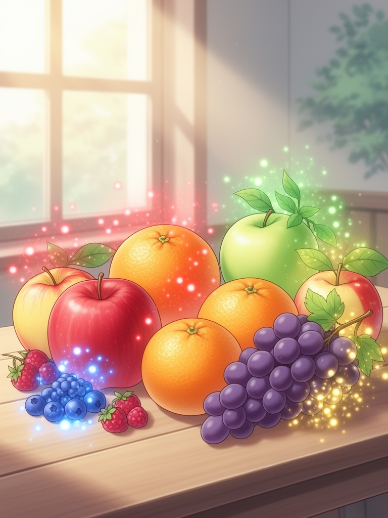 یک عکس درست کن طبیعی باشه از خواص میوه ها 

5