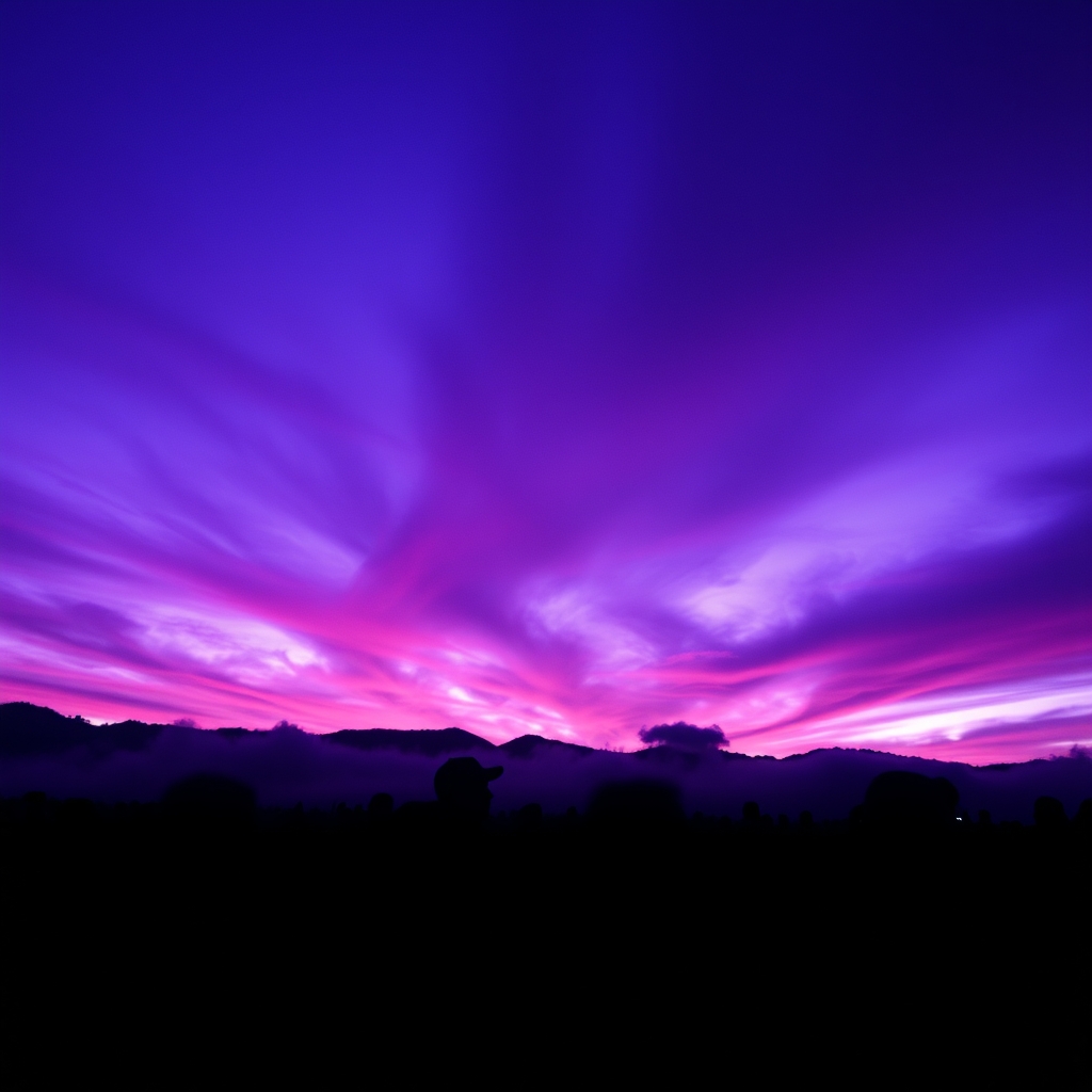 ابرهای ارغوانی دربین مردم 
15