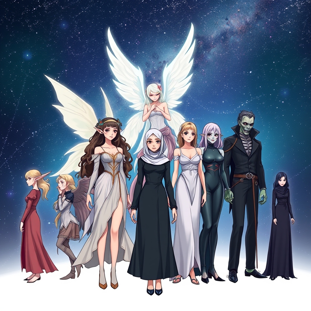 🧏🏻♀️+🧚🏻♀️+🧝🏻♀️+👼🏻+🧟♀️+🧛🏻♀️+🌌23